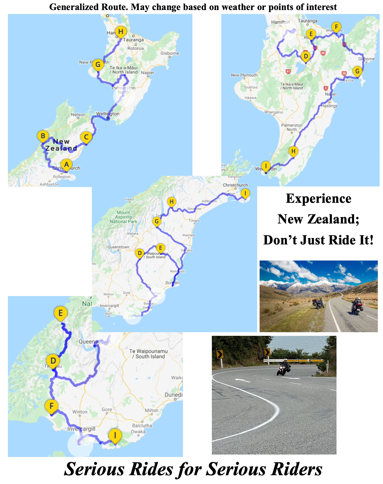 18-day South Island Motorcycle Tour